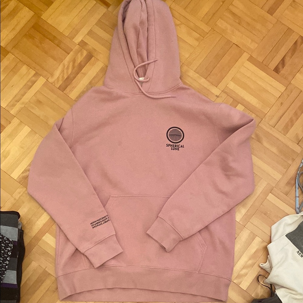 H&M Pink Crewneck Sweater Soft Cotton-Blend Casual